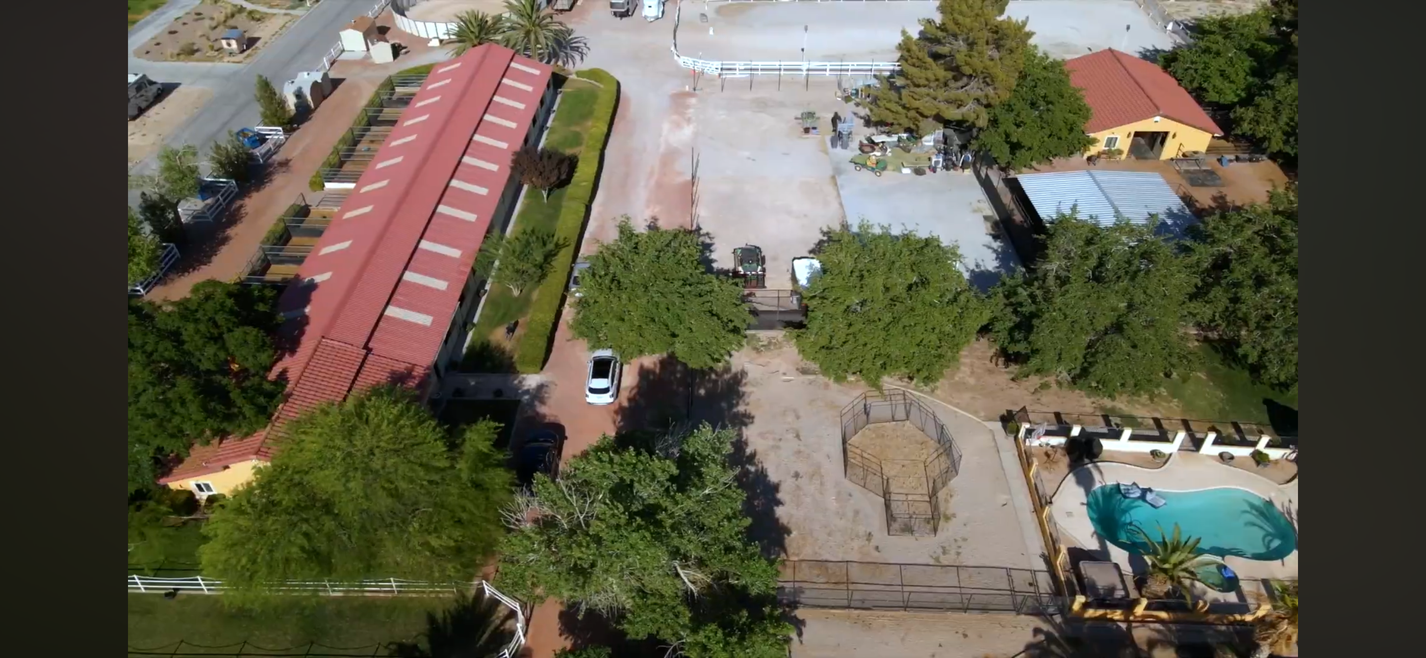 Aerial view of Windrock Farm from American Dream TV